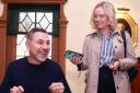 David Walliams signs books and speaks to our reporter, Victoria Johnston