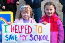 Mary-Kate Kelly and Myla Woods proud that they helped to save their school
