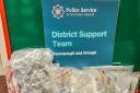 Drugs worth approximately £6,000 have been seized from an address in Irvinestown.