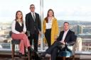 Pictured, from left, are Leona McAllister, Chief Commercial Officer, PlotBox, Rob Heron, Partner Lead for EY Entrepreneur Of The Year in Northern Ireland, Ruth Todd, Senior Manager, EY, and Jonathan Dobbin, Head of UK Regions, Julius Baer.