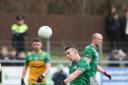 Shane McGullion in action against Donegal.