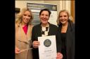 Una Burns, Tonia Antoniazzi MP, and Seana McCaffrey, pictured at the awards in London.