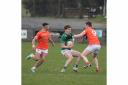 No way through for Conor O'Hanlon in Fermanagh's loss to Armagh.
