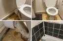 The leaking toilet, removed flooring and issues at Marie Ramsay's home in Slough.