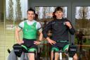Ross Corrigan and Nathan Timoney in Italy getting ready for the World Cup which begins on Friday.