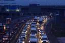 Embargoed to 0001 Monday December 17..File photo dated 16/12/16 of traffic on the M25 motorway near Dartford in Kent. The worst hotspots for Christmas getaway jams have been identified by traffic experts. PRESS ASSOCIATION Photo. Issue date: Monday
