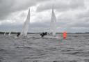 Il Riccio and Hard on Port battle it out for position rounding the weather mark