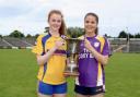 Orla Murphy of Enniskillen and Erin Flanagan of Derrygonnelly with the cup.