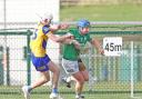 Ryan Bogue in action against Roscommon in last year's NHL Division 3A. Image: Impartial Reporter