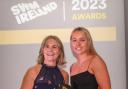 Sarah Keane (CEO Swim Ireland) presents Ellie McCartney with her award.