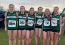 Annabelle McKenzie, Megan Mullally, Eve Cox, Ava Hennessy, Beth Buchanan and Orlaith Kelly who won Ulster bronze at Stranorlar.