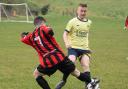 Action from Orchard Farm's win over Magheraveely.