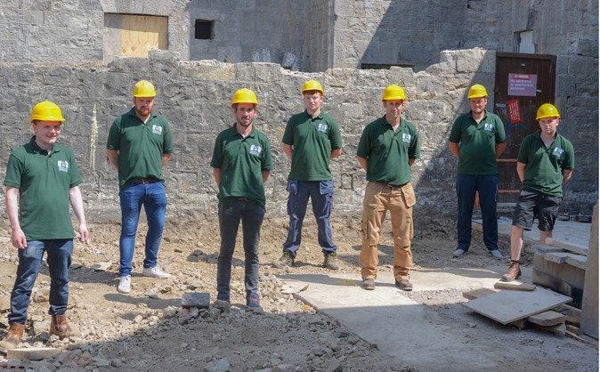 Enniskillen Workhouse Project: Bursary students gaining experience