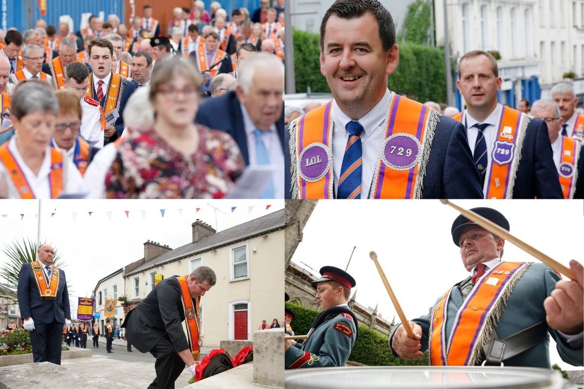 Service and parade in memory of Fermanagh Orangemen