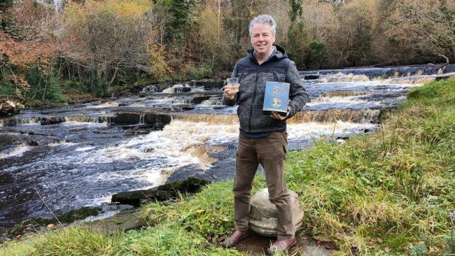 Distiller John Donnelly with a limited edition bottle of Scotts Irish Whisky which will have its home launch in Fermanagh on December 3.