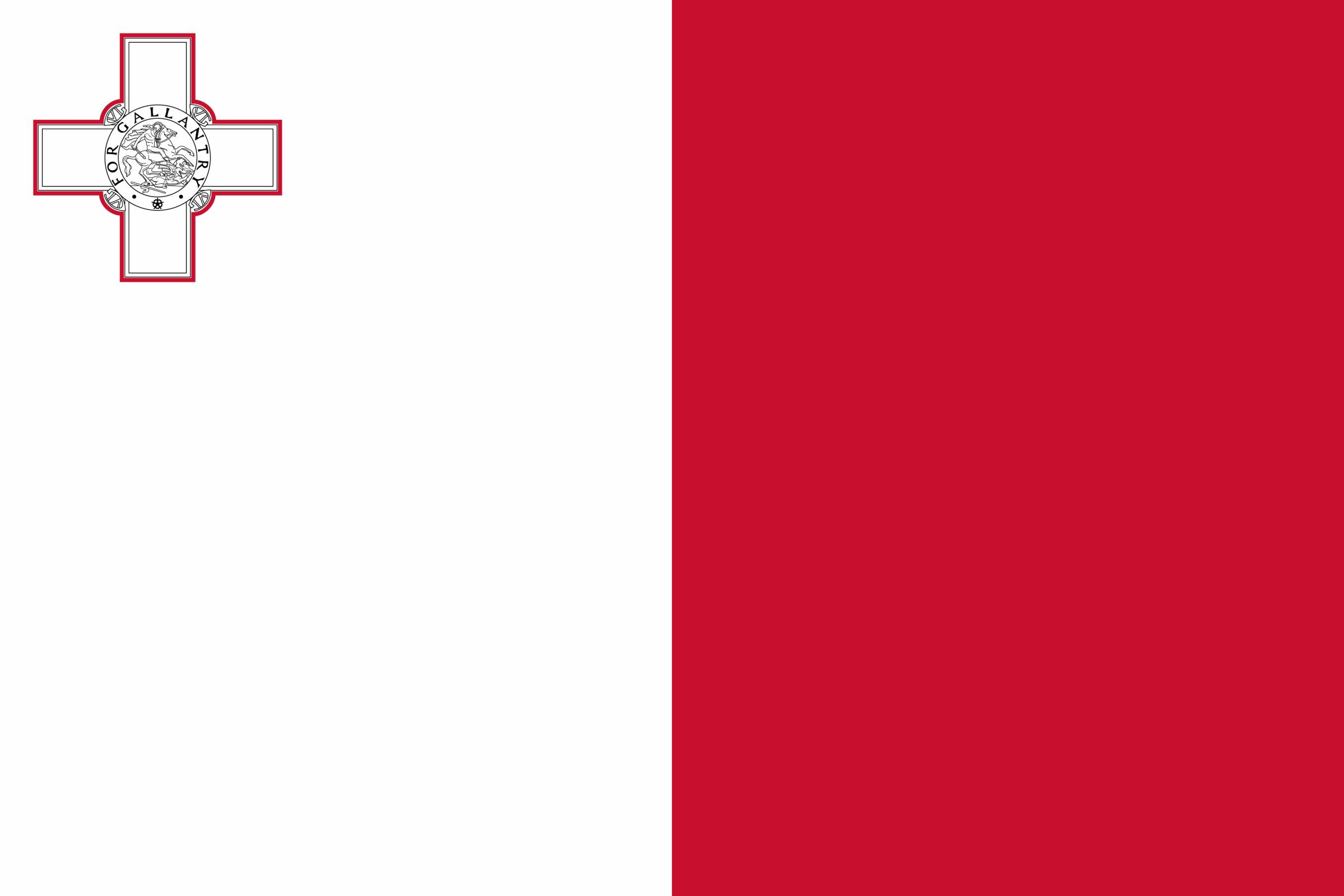 The flag of Malta.