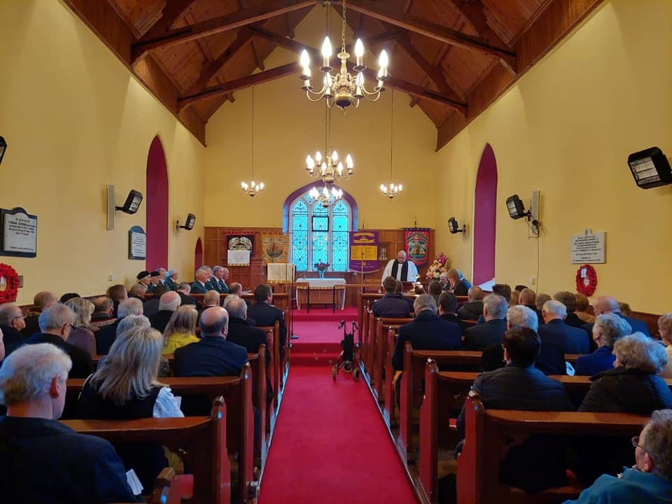 The service took place in Garrison Parish Churhc