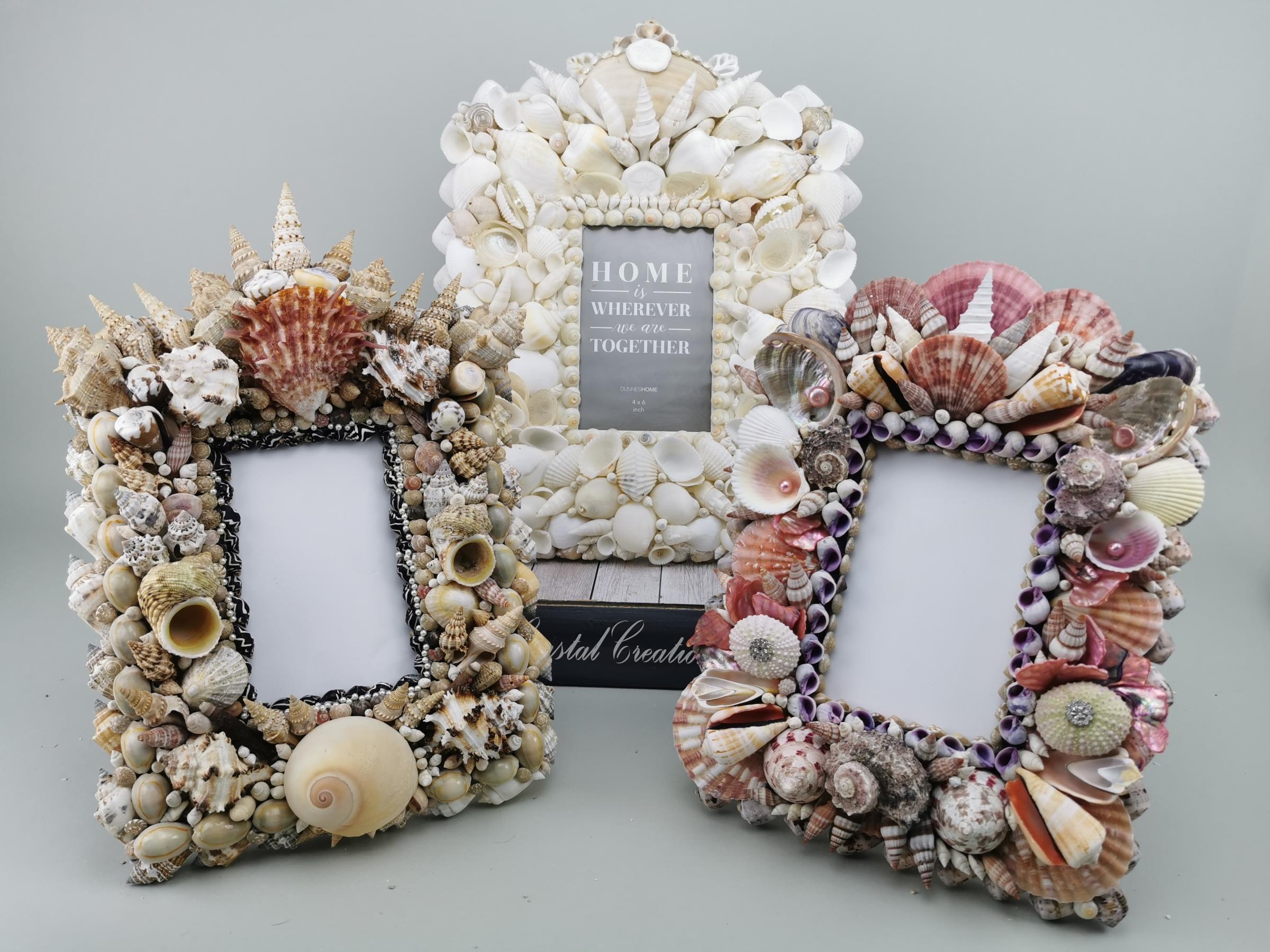 Shell frames in three different colour themes.
