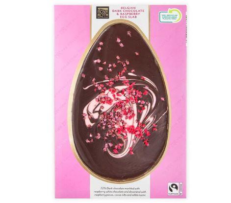 Impartial Reporter: Moser Roth Belgian Dark Chocolate & Raspberry Egg Slab 120g. Credit: Aldi