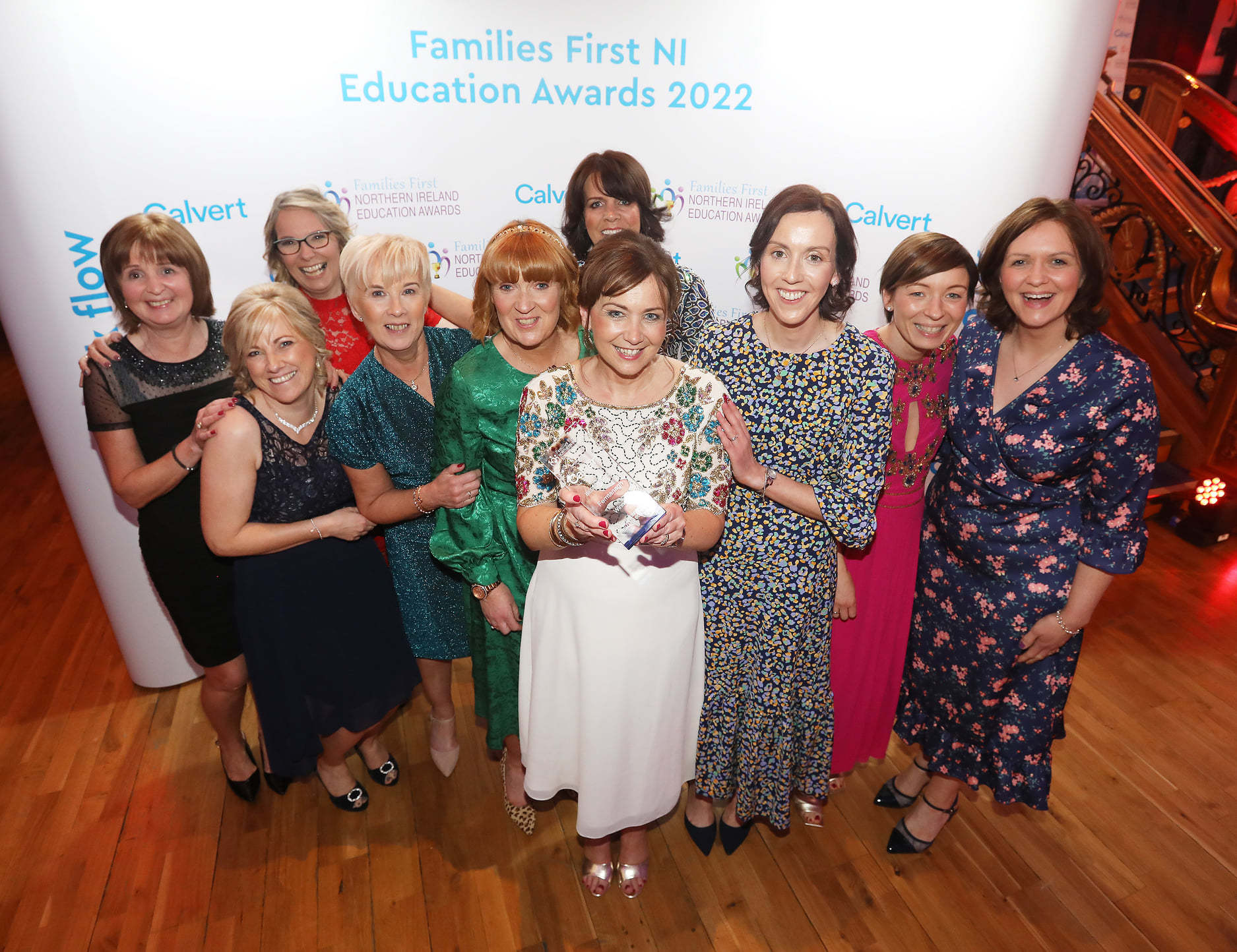 Maguiresbridge Primary School staff at the glittering Families First NI Education Awards 2022, held recently over in Belfast.