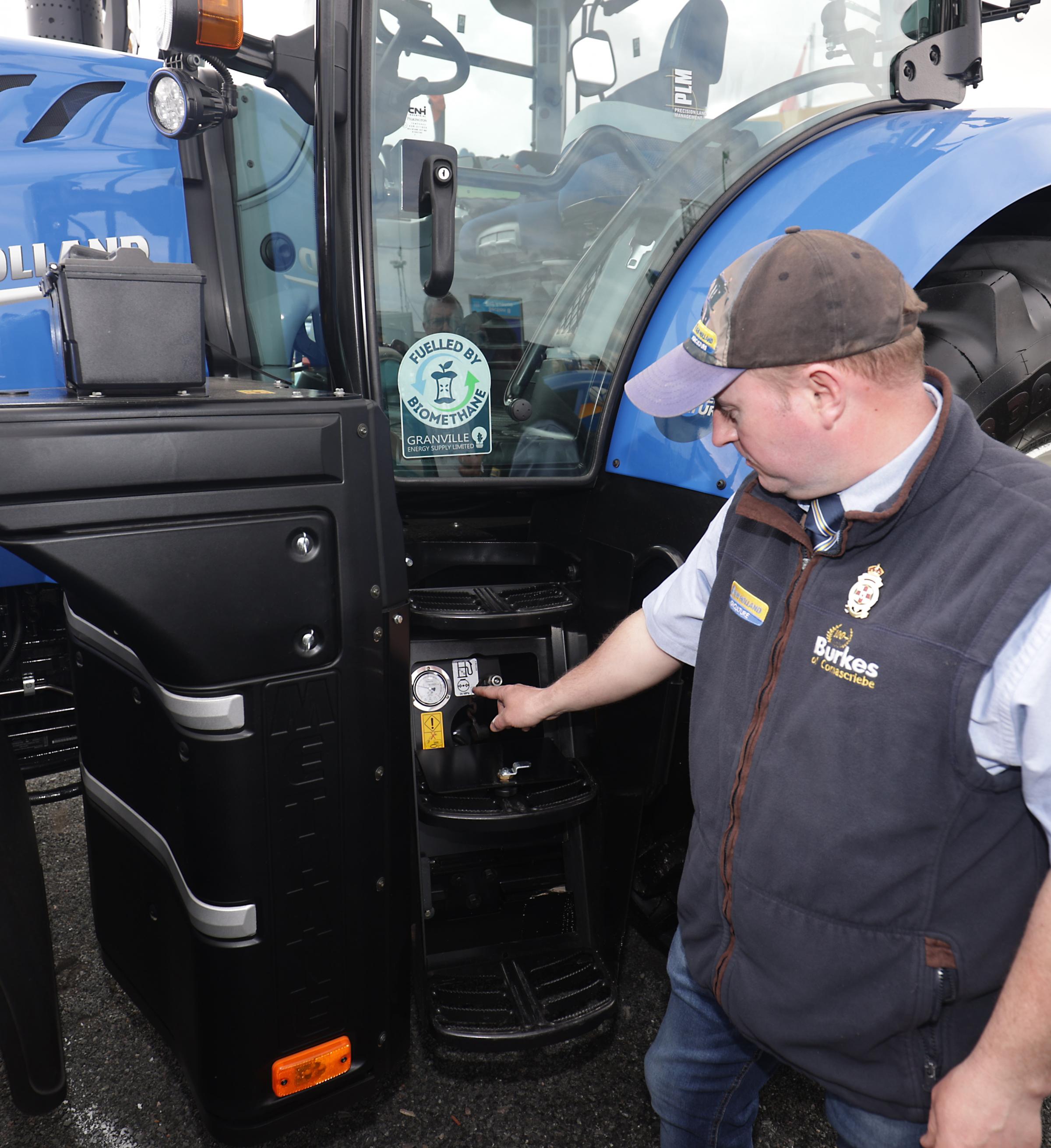 New Holland The Biomethane Tractor at Balmoral Show 2022.