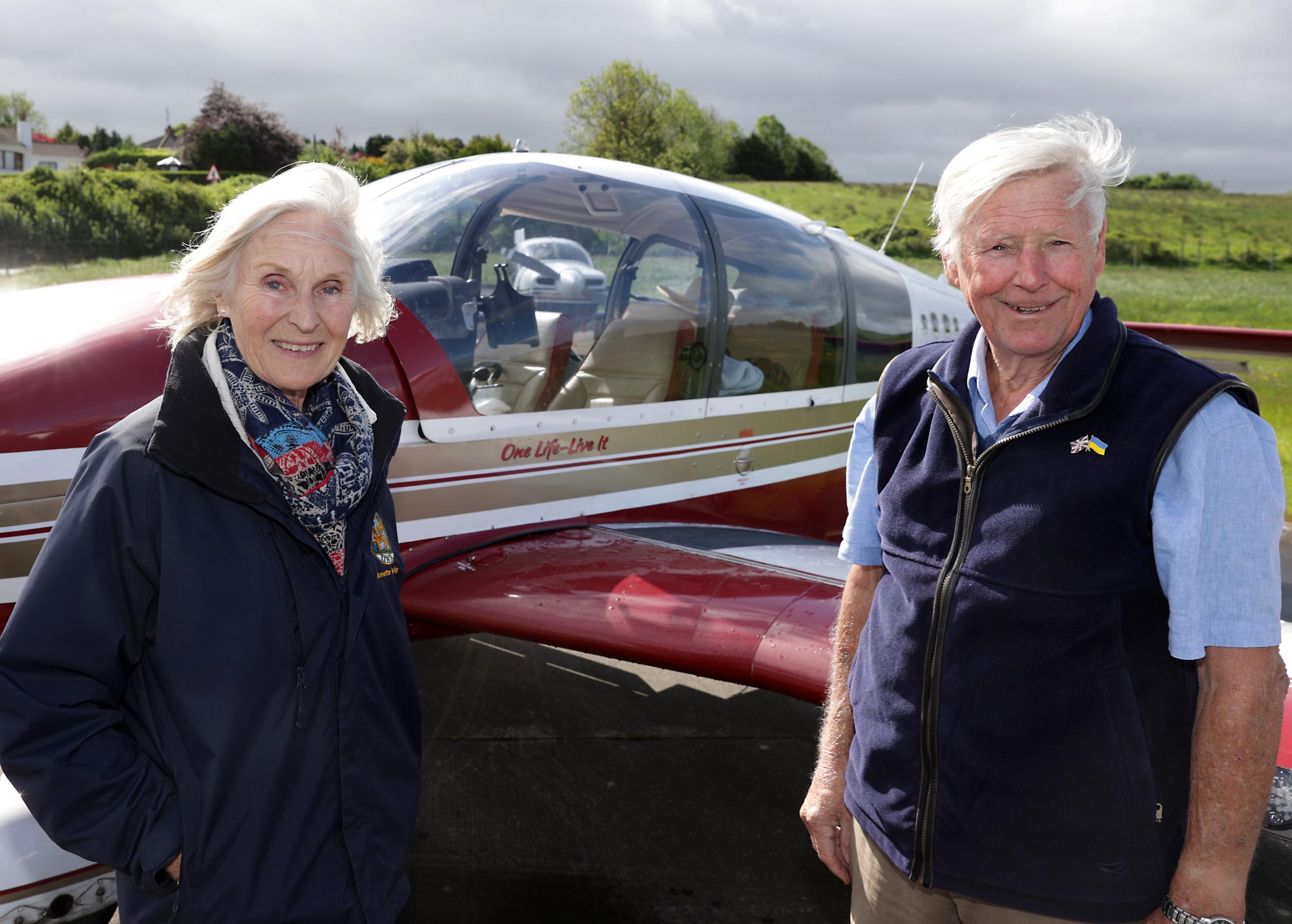 Martin and Annette Gosling from Essex with their Robin 4 seater DR400.