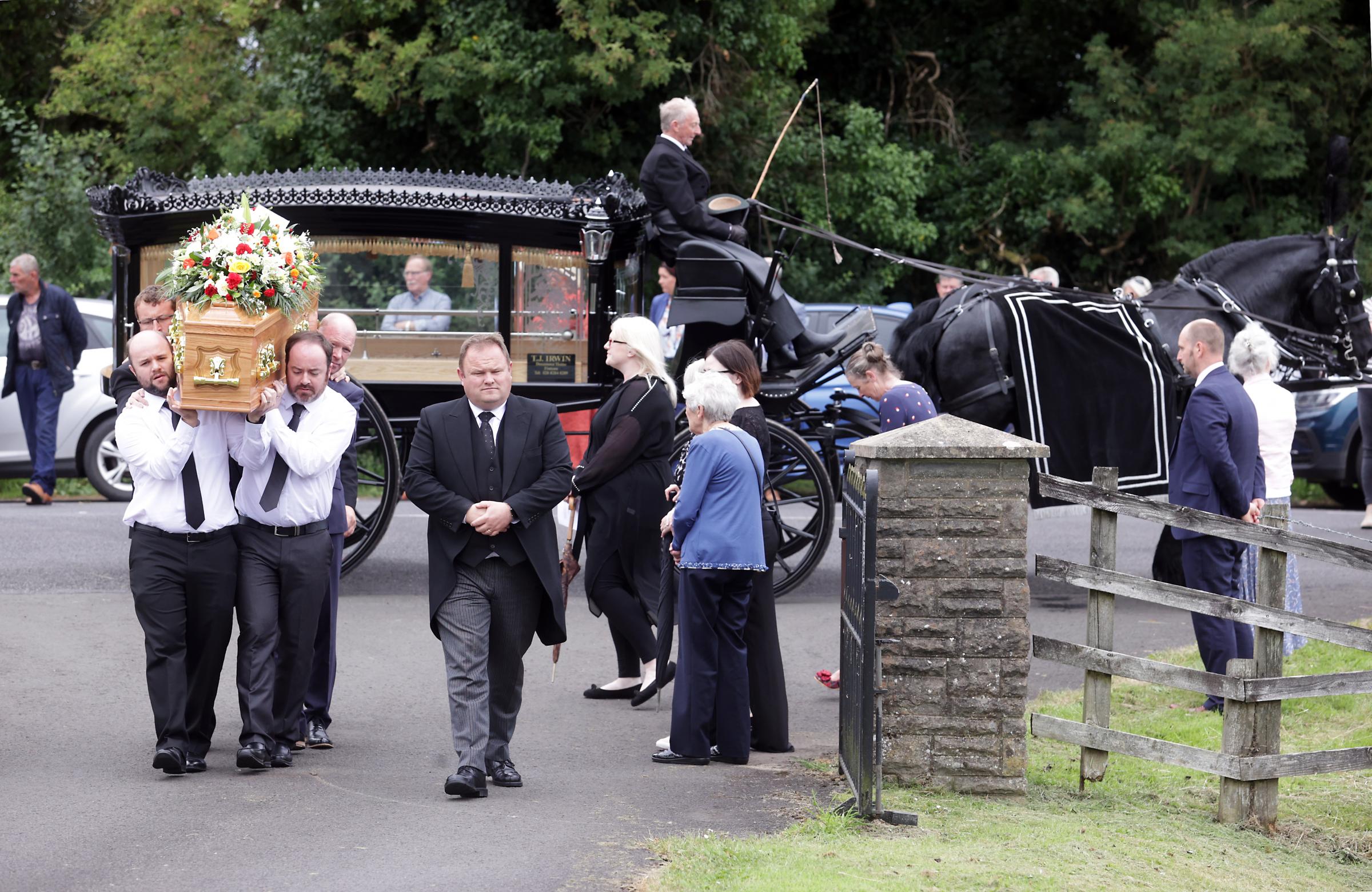 The funeral of the late William Bradburn.