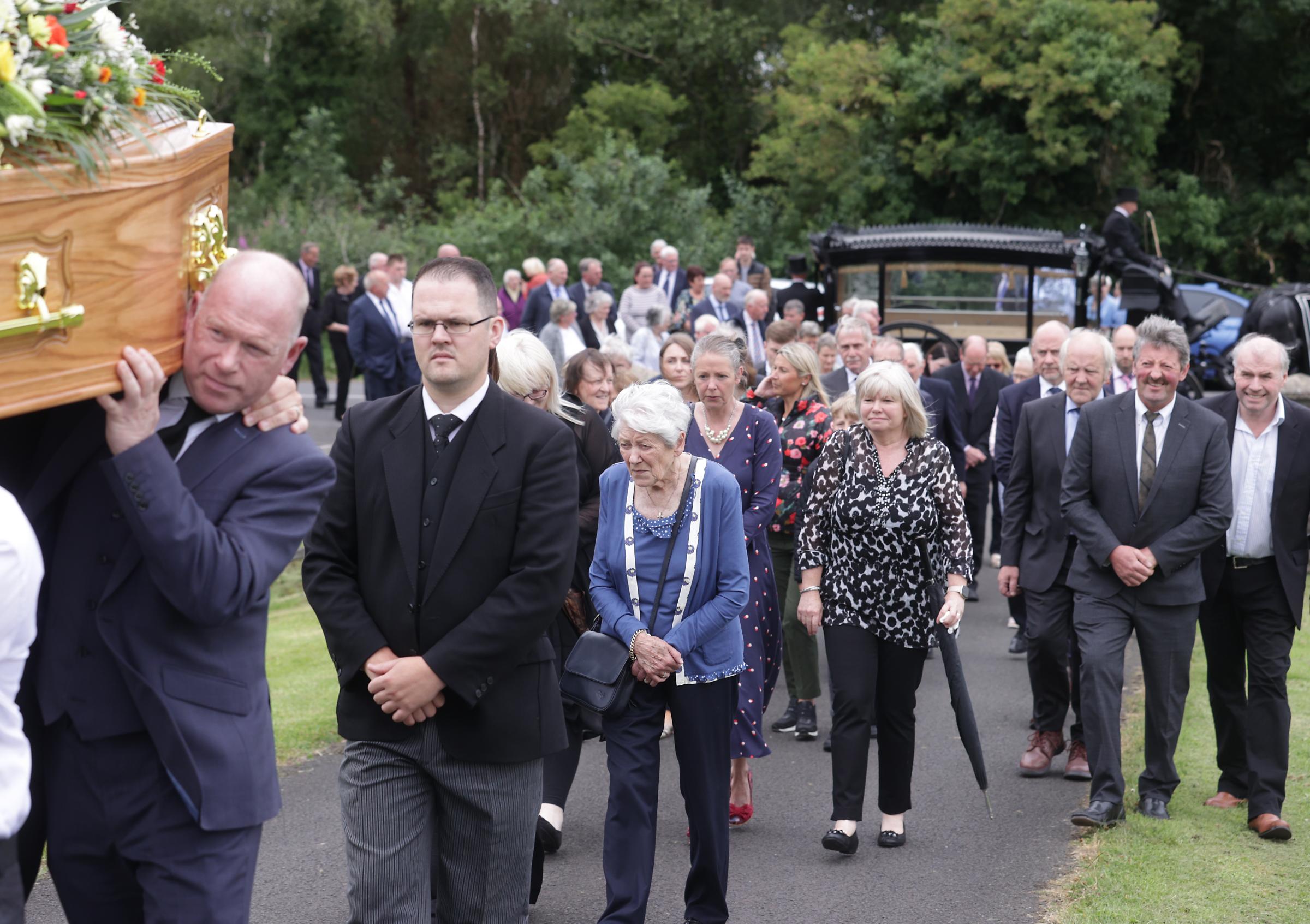 The funeral of the late William Bradburn.