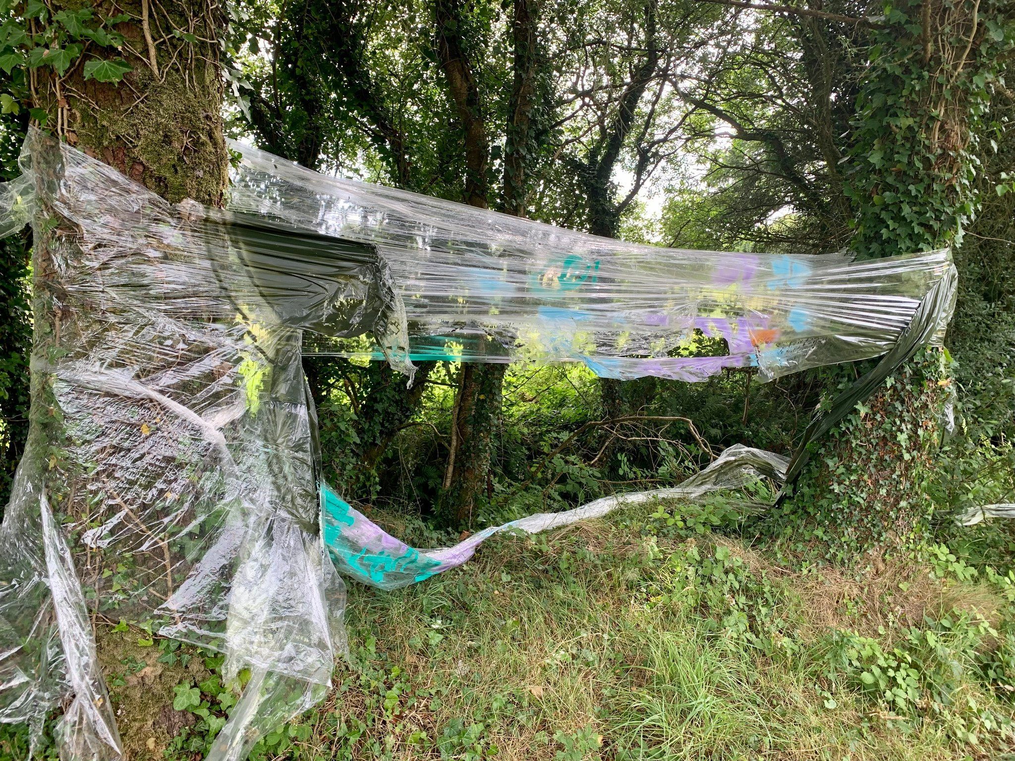 Artworks which formed part of the Sliabh Beagh Arts trail were vandalised over the weekend.