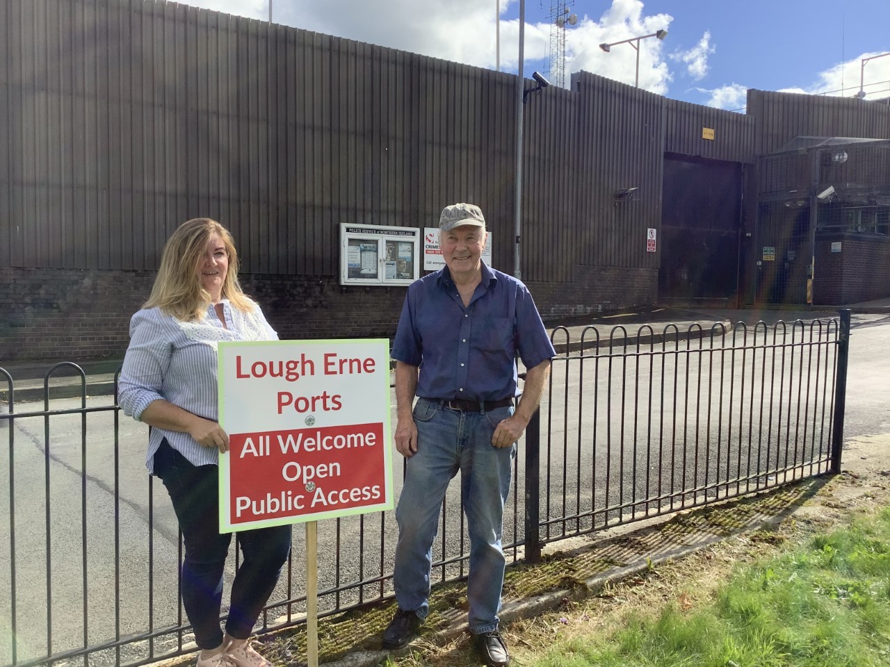 Ports Road Residents Marie Mohan & Jim Cripps hoping to welcome back visitors to the Lough soon. 