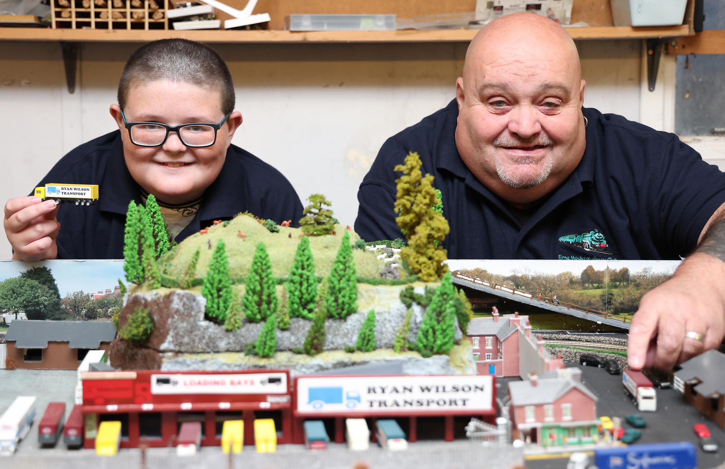 Ryan and Brian Wilson, with their N Gauge.