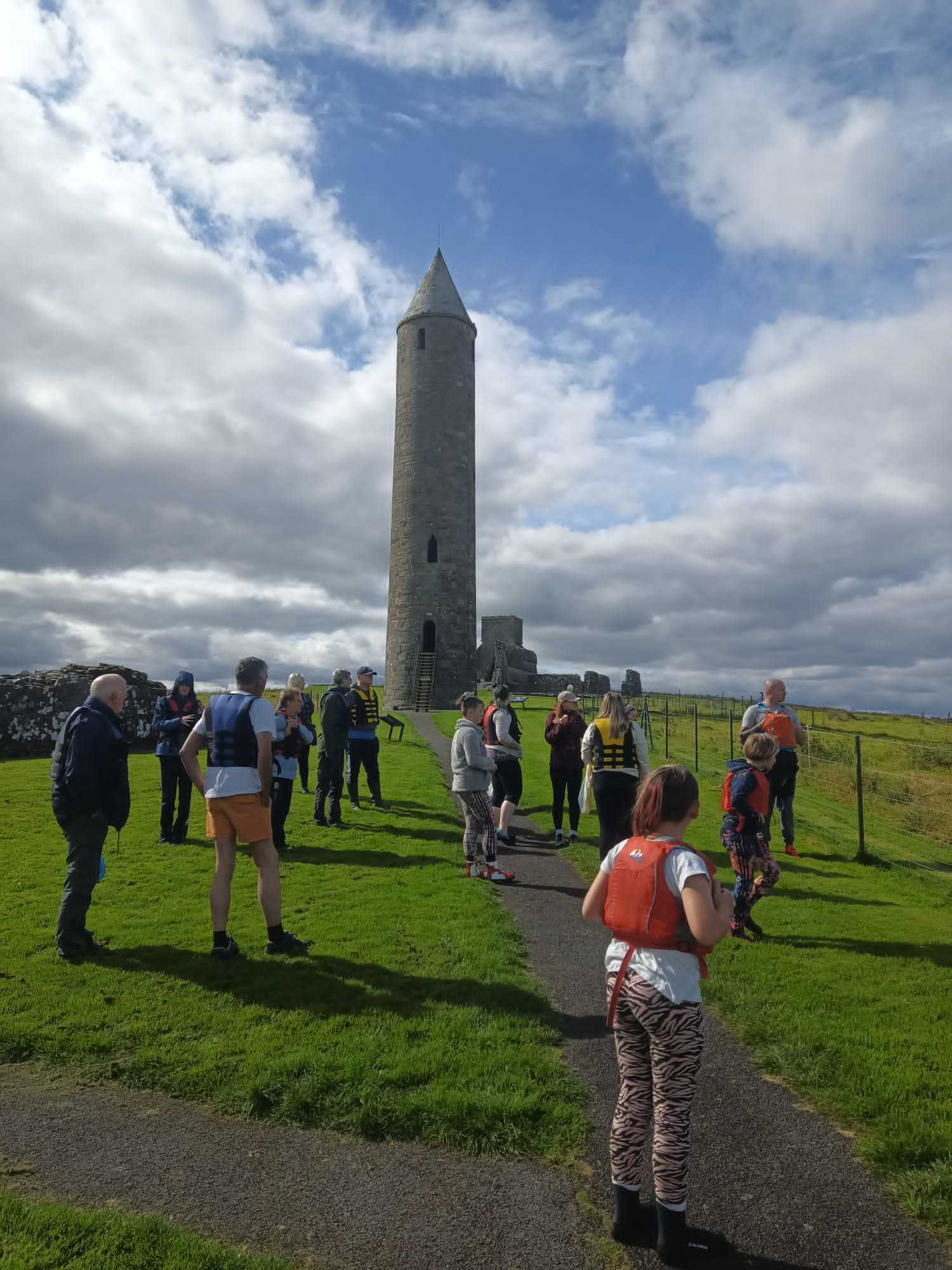 Paddlers exploring Devenish Island with Blue Green Yonder.