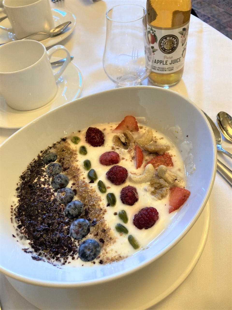The light breakfast created by culinary director Noel McMeel.
