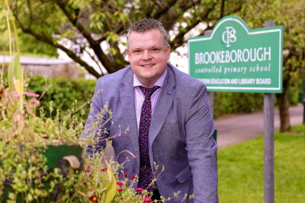 Andy Young, the principal of Brookeborough Controlled Primary School. Photo by John McVitty.
