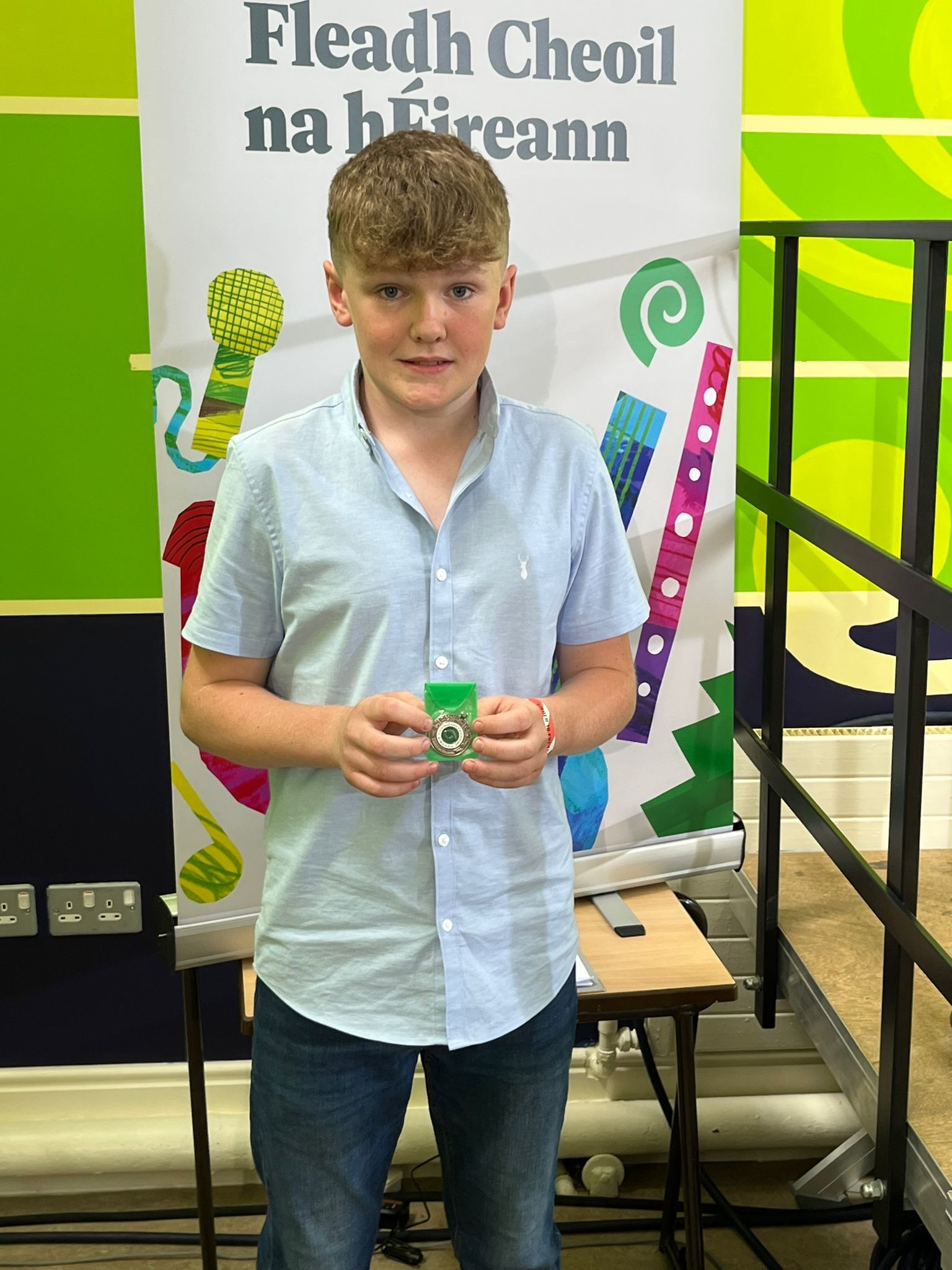 Aodhan ODonnell, Roslea CCÉ, Third Place 12-15 Button Accordion.