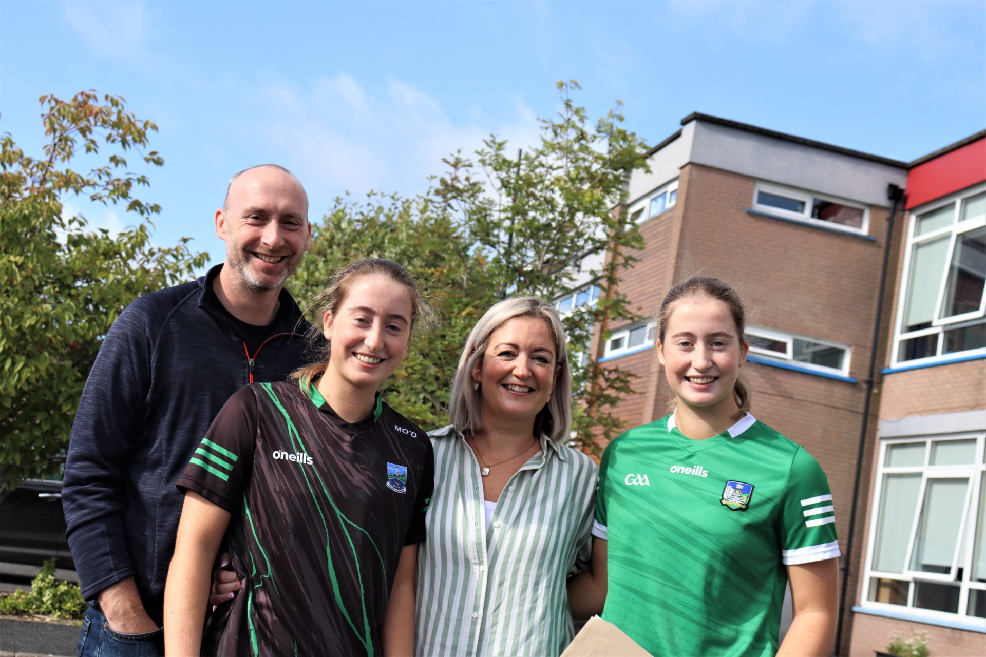 St. Kevins College GCSE students Kevin ODonnell, Ciara ODonnell and twins Eva and Molly ODonnell.