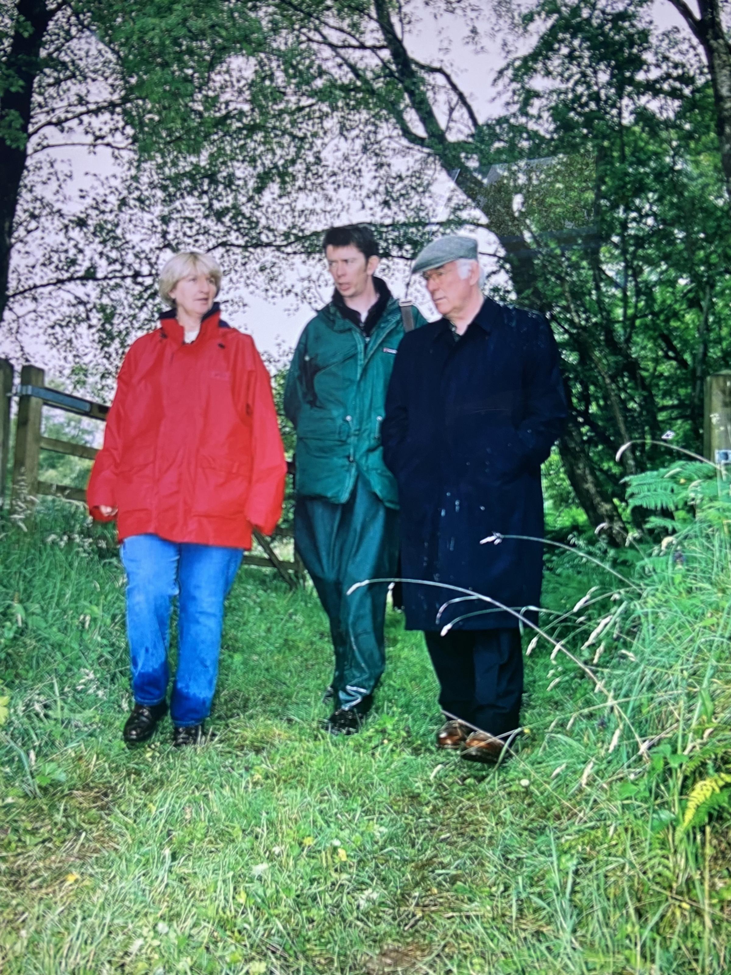 Caroline Kelly, John Kelly and Seamus Heaney. Photo: Pat Lunny.