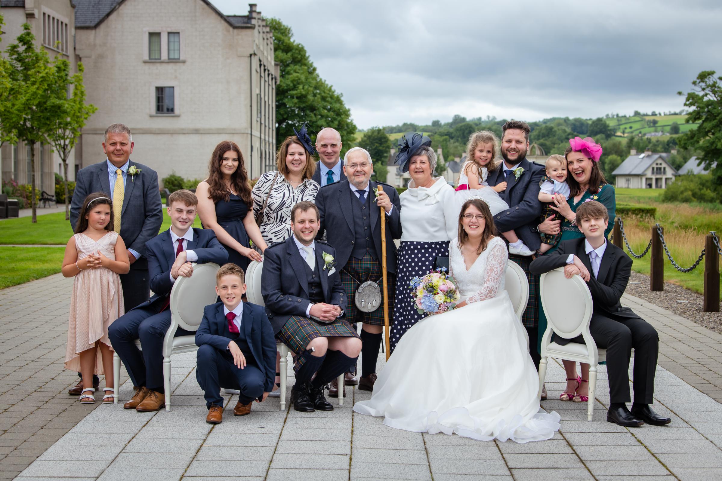 Graham and Helen with the Hambley family. Photo: Erica Irvine Photography.
