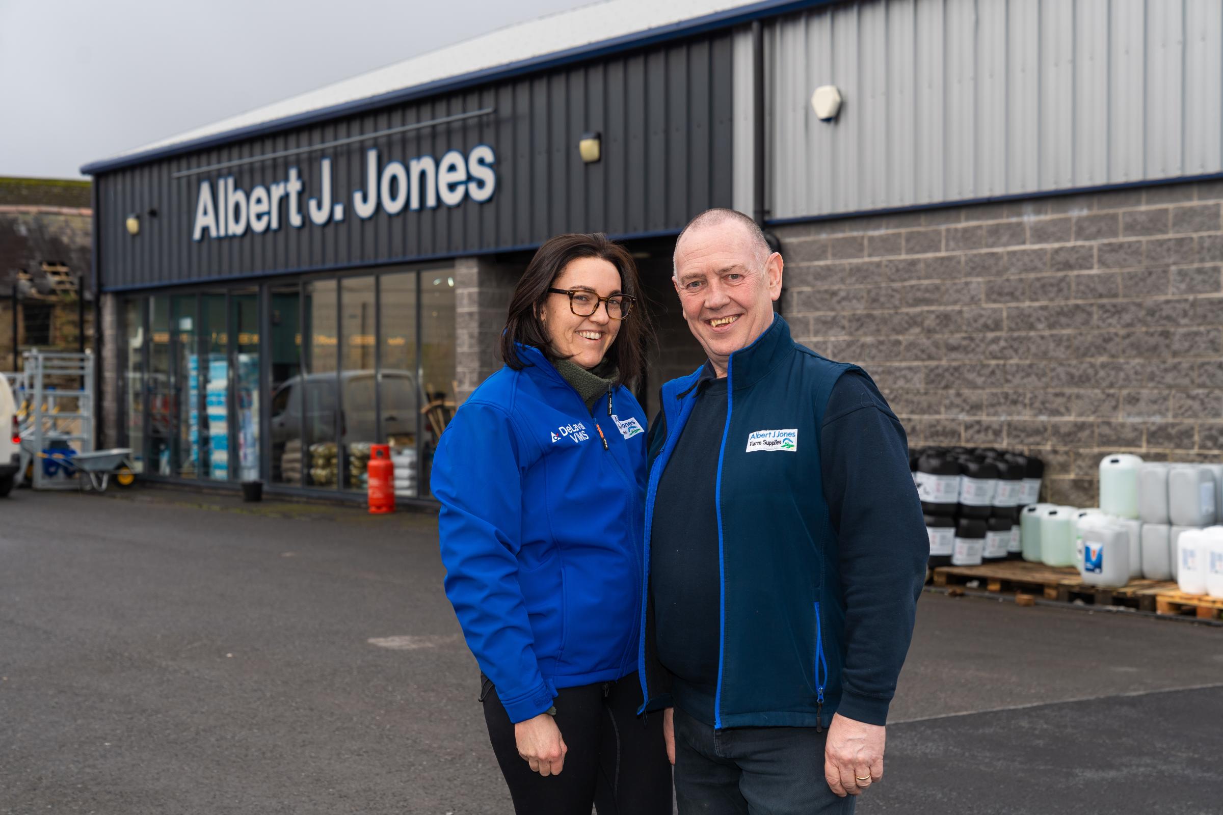 Cherrie Knight, Office Administrator and James McFarland, Manager, at Albert J Jones, Ederney. Picture: Ronan McGrade