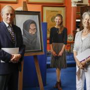 Lord Brookeborough, Artist Hannah Rose Thomas and Lady Anthony Hamilton.