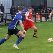Action from Enniskillen Rangers 1-1 draw with NFC Kesh on Saturday.