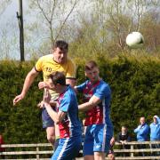 Orchards Seamus Quigley out jumping the Mountjoy players