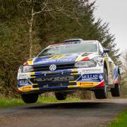 Alastair Fisher in action at the Rally of the Lakes in Kilarney last weekend.