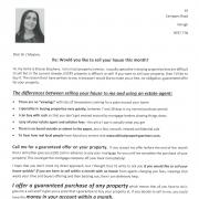 The letter posted to houses in Fermanagh.