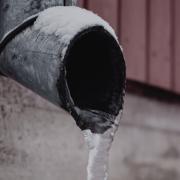 Frozen pipes can be prevented using lagging if they are located on the outside of a property