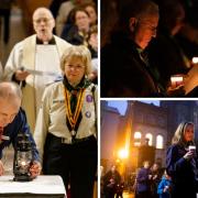Scouts from across the county came together to receive the Peace Light of Bethlehem in Fermanagh. Photos: Donnie Phair.
