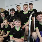 Some of the Lakelander swimmers who competed at the Portadown Long Course Gala.