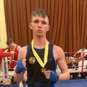 Darragh Robinson-Kelly with Ulster Silver medal.