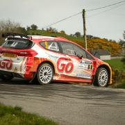 Garry Jennings slides his new Rally 2 Fiesta around a tricky hairpin