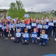 Children in Tempo Primary School took part in the Daily Mile Day on Thursday 27th April. Children in school participate in the initiative every day. Children are encouraged to run or jog at their own pace for 15 minutes in the fresh air with their
